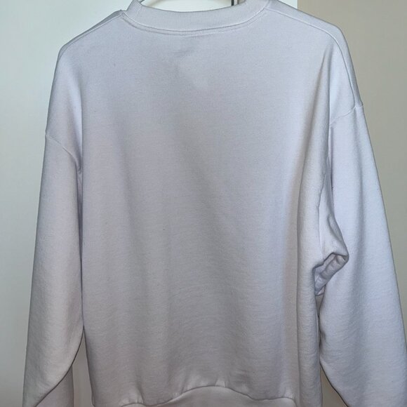 ALO YOGA Accolade Crew Neck Pullover White - Picture 4 of 5